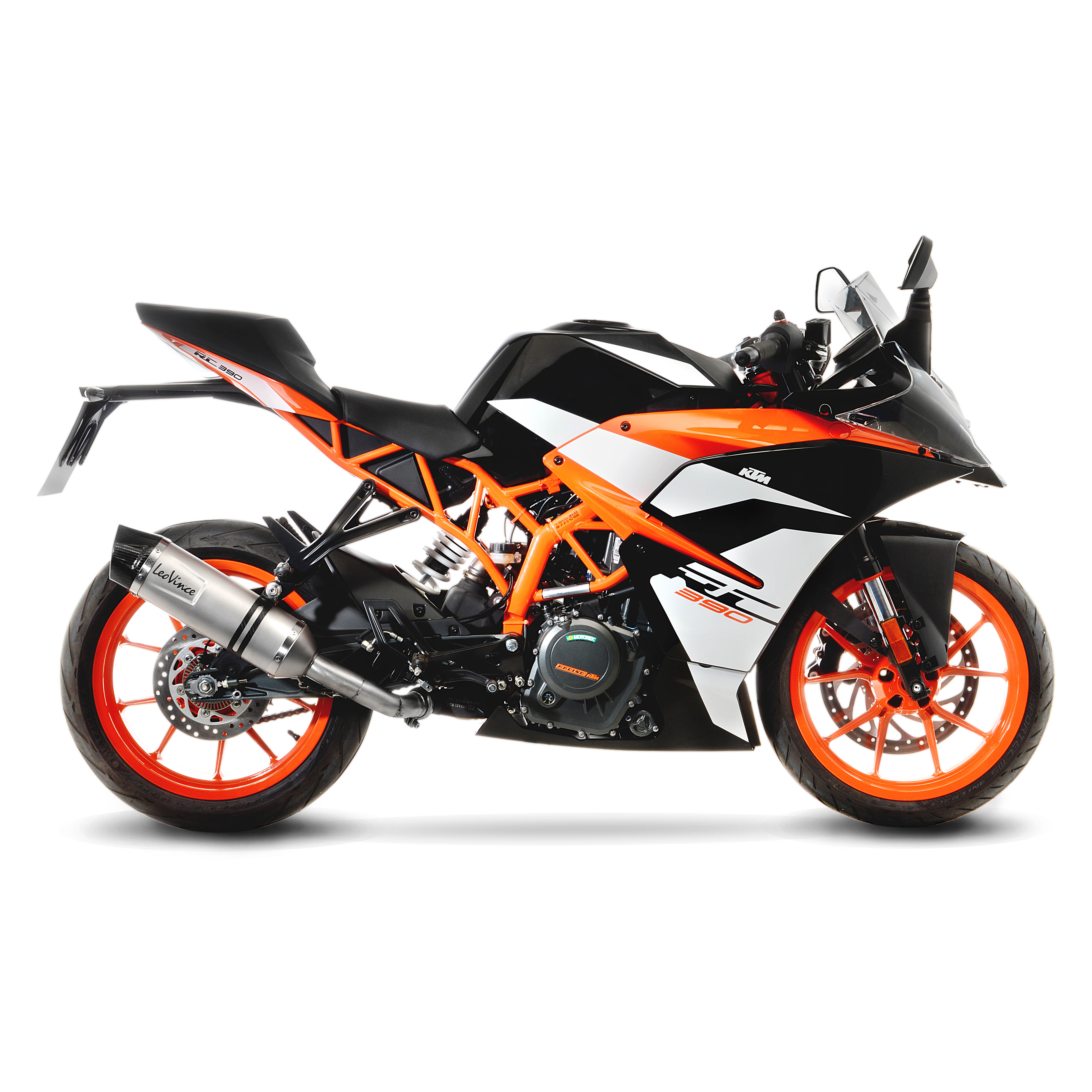 Sistema de escape LeoVince SBK LV One Evo 2, acero inoxidable, slip on para KTM Duke / RC (Bj.17-19)