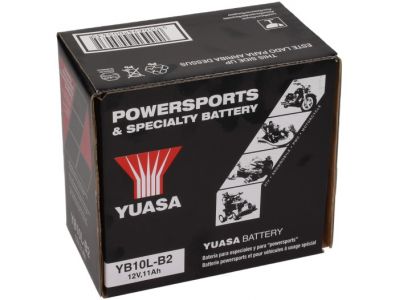 Batería Yuasa YB10L-B2, 12 V, 11 A, estándar, sin paquete de ácido, 135x90x145