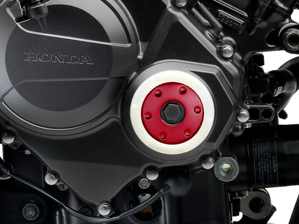 Original Honda CB 1000 R Motor Case Ornament Set Pearl Sienna Red R320