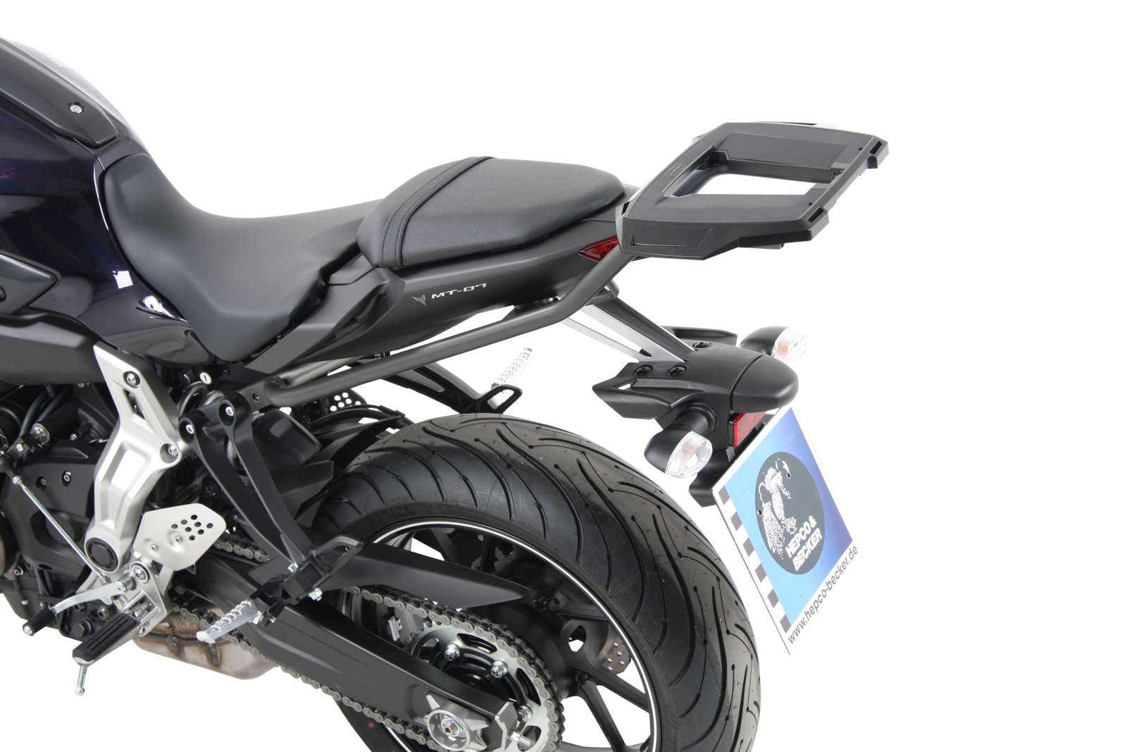 Portaequipajes Alurack antracita para Yamaha MT-07 (My.14-17) Hepco & Becker