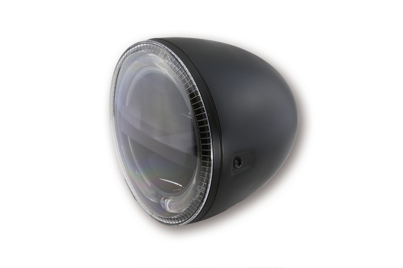 HIGHSIDER pro 5 3/4 pulgadas faro Circle LED negro homologado E (1ud.)