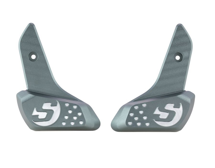 Estriberas derecha e izquierda para Vespa Primavera /Sprint 50-150ccm 2T/4T AC, gris mate