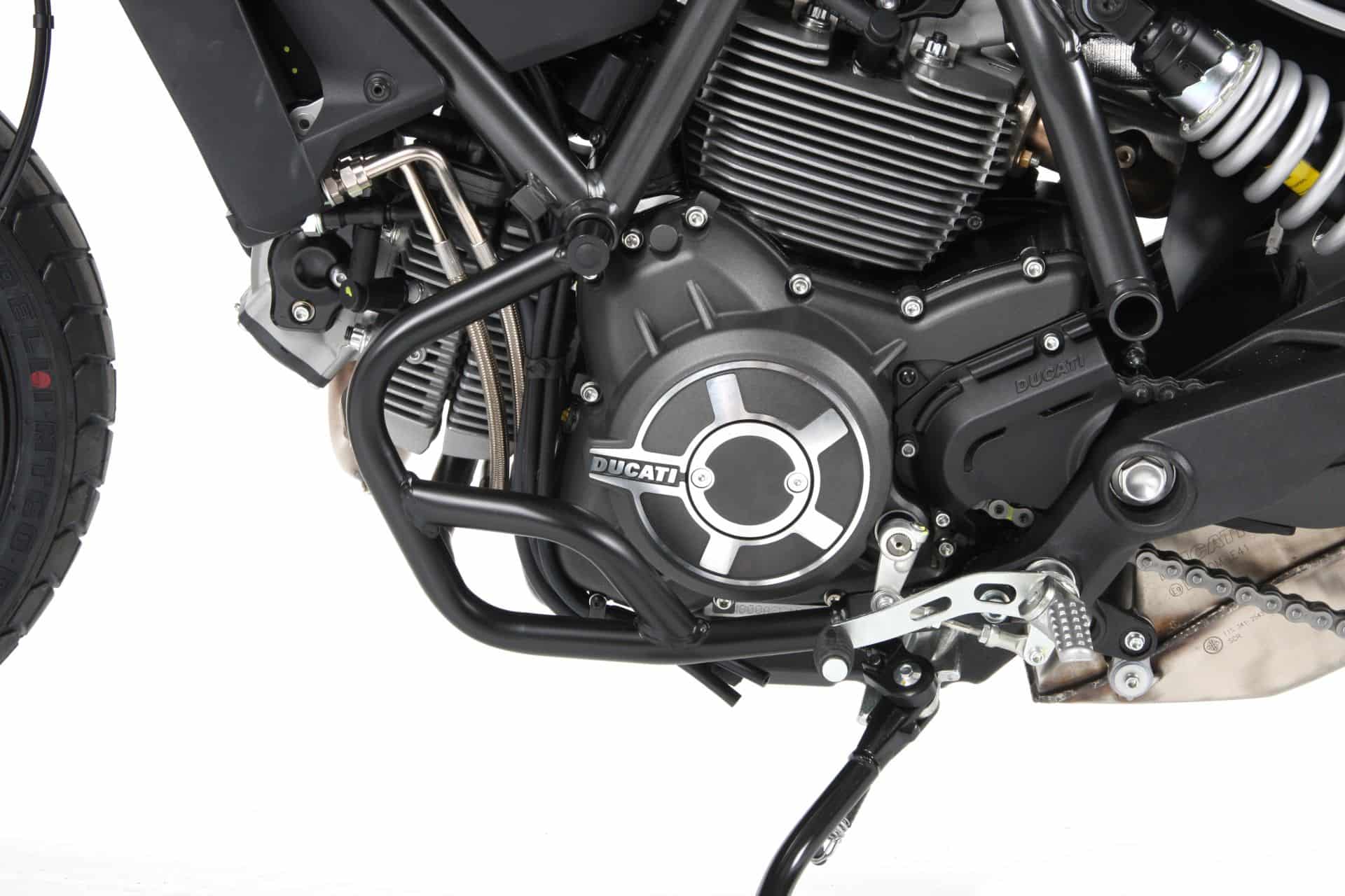 Guardamotor negro para Ducati Scrambler 800 (15-18) Hepco & Becker