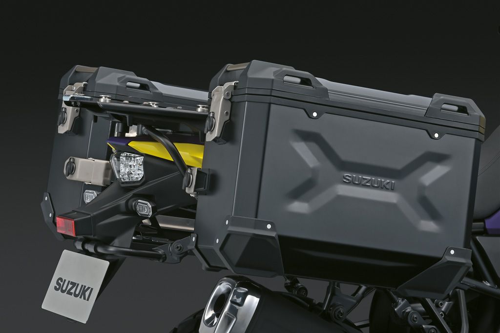 Juego de maletas laterales de aluminio (negro) para Suzuki V-Strom 800DE 2023- Accesorios originales