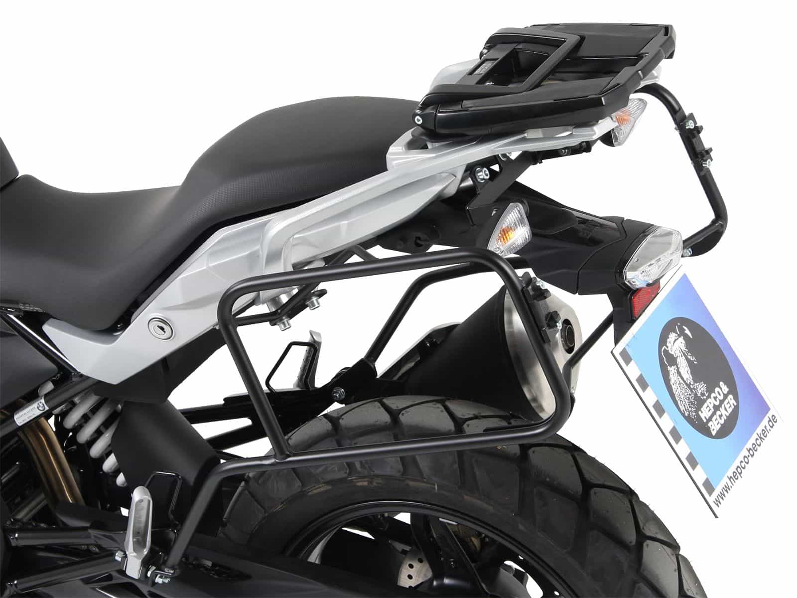 Portamaletas lateral fijo negro para BMW G 310 GS (17-19) Hepco & Becker
