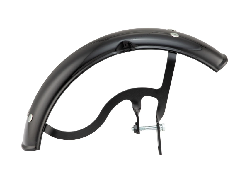 Guardabarros Garelli para Vespa PX 80-200ccm, metal, negro brillante