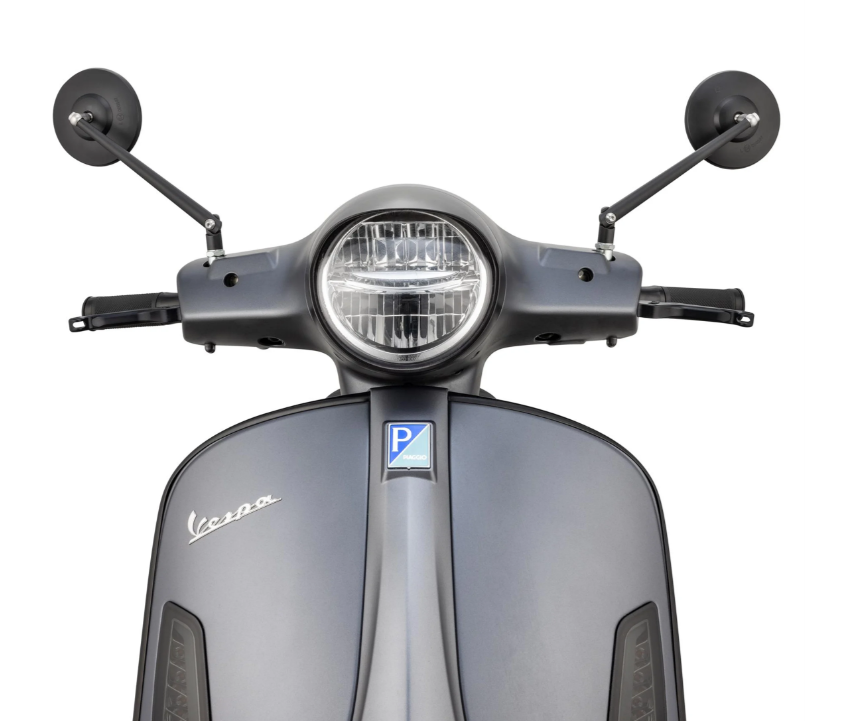 Retrovisor estándar izquierdo o derecho para Vespa PX 125-200ccm, negro mate