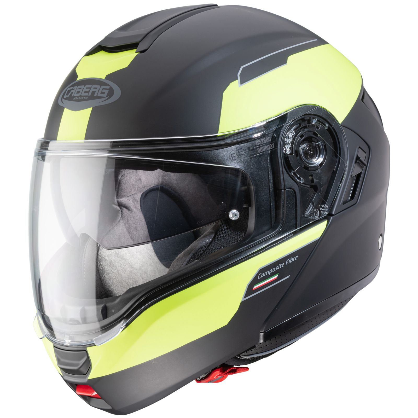 Casco Caberg Levo Prospect, negro mate/amarillo fluo