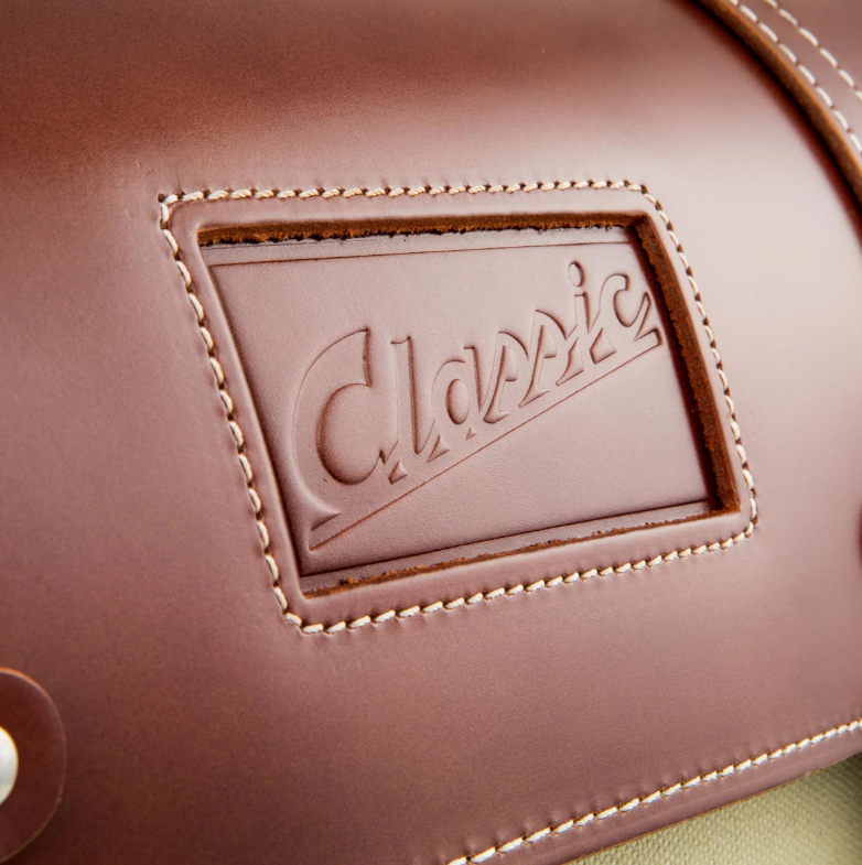 Funda de cuero "Classic" para Vespa, cuero/lona
