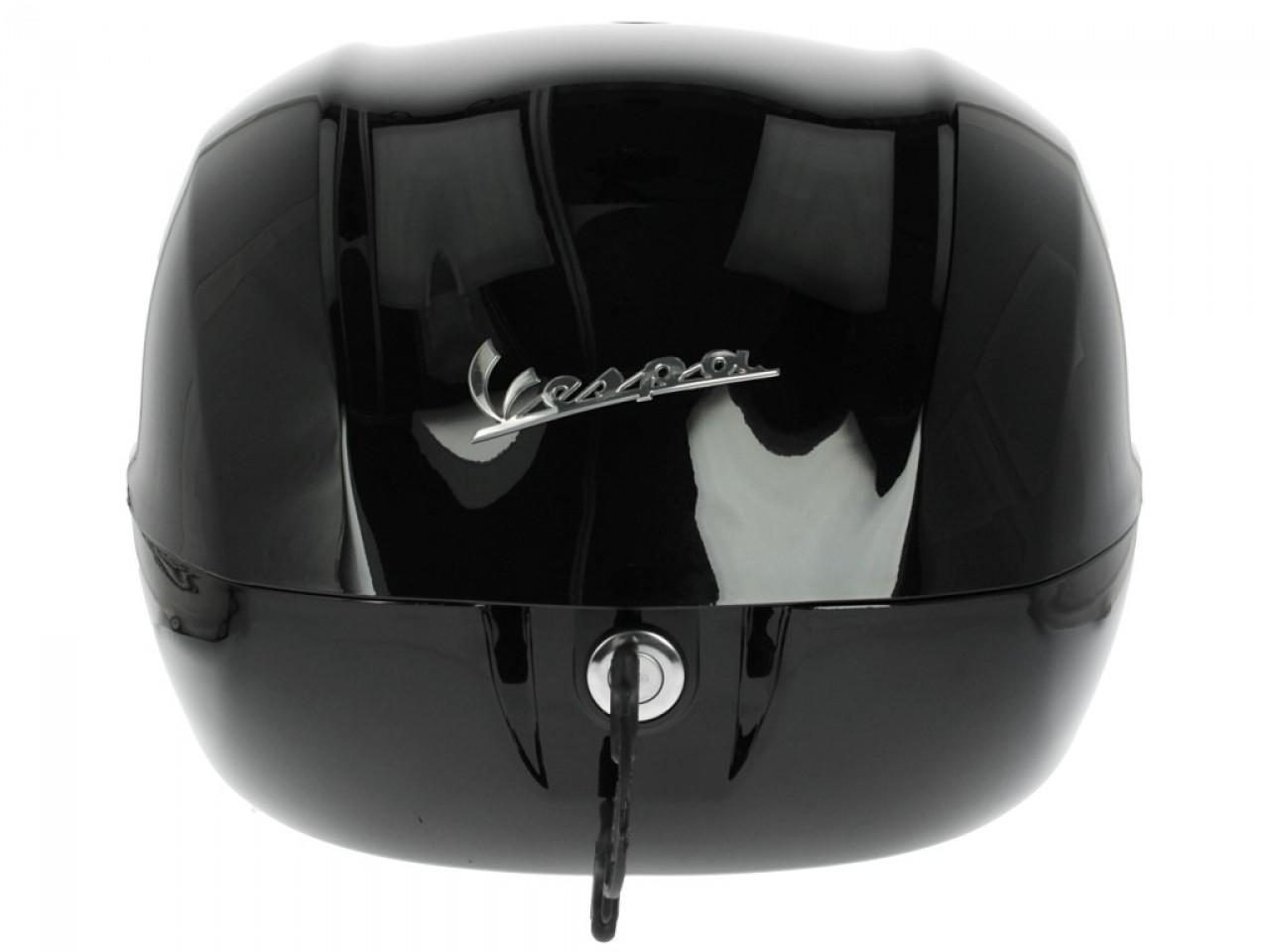 Kit baúl 32L nero cosmo (98/A), respaldo beige para Vespa Sprint / Primavera