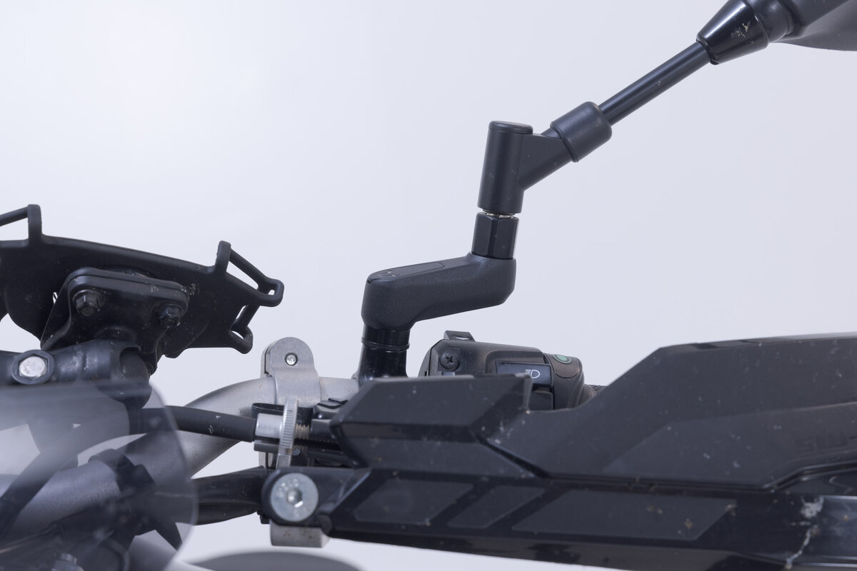 Extensión de espejo SW-Motech negra, montaje máx. 40 mm, para BMW G 310 GS /R