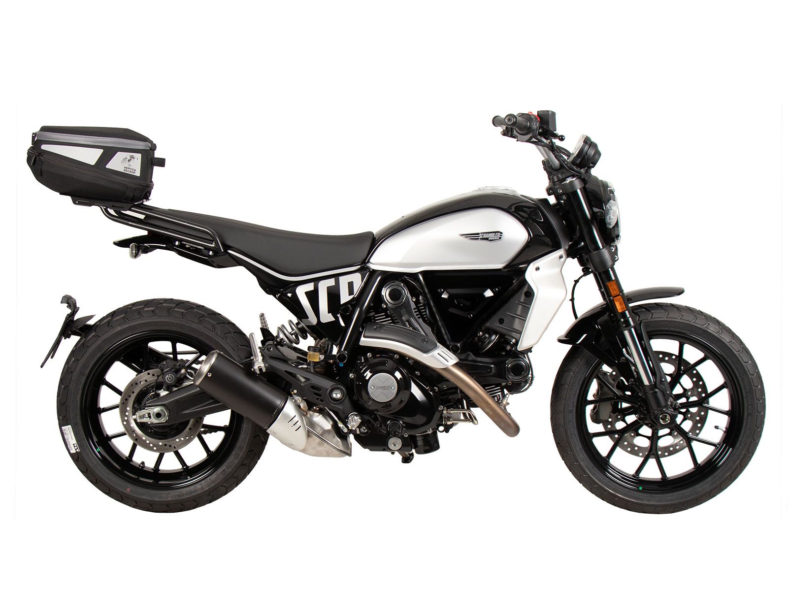 Soporte trasero Smartrack negro para Ducati Scrambler 800 Icon (23-) Hepco & Becker