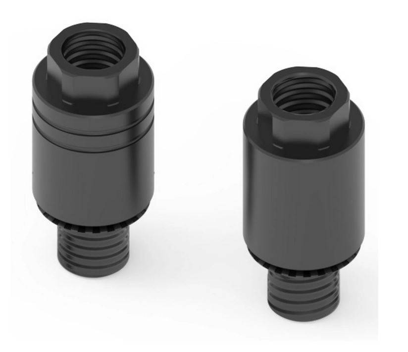 Adaptador de espejo RIZOMA "Direct Mount" para espejo E-Pop/One para Vespa GTS/GTS Super (`23-), negro
