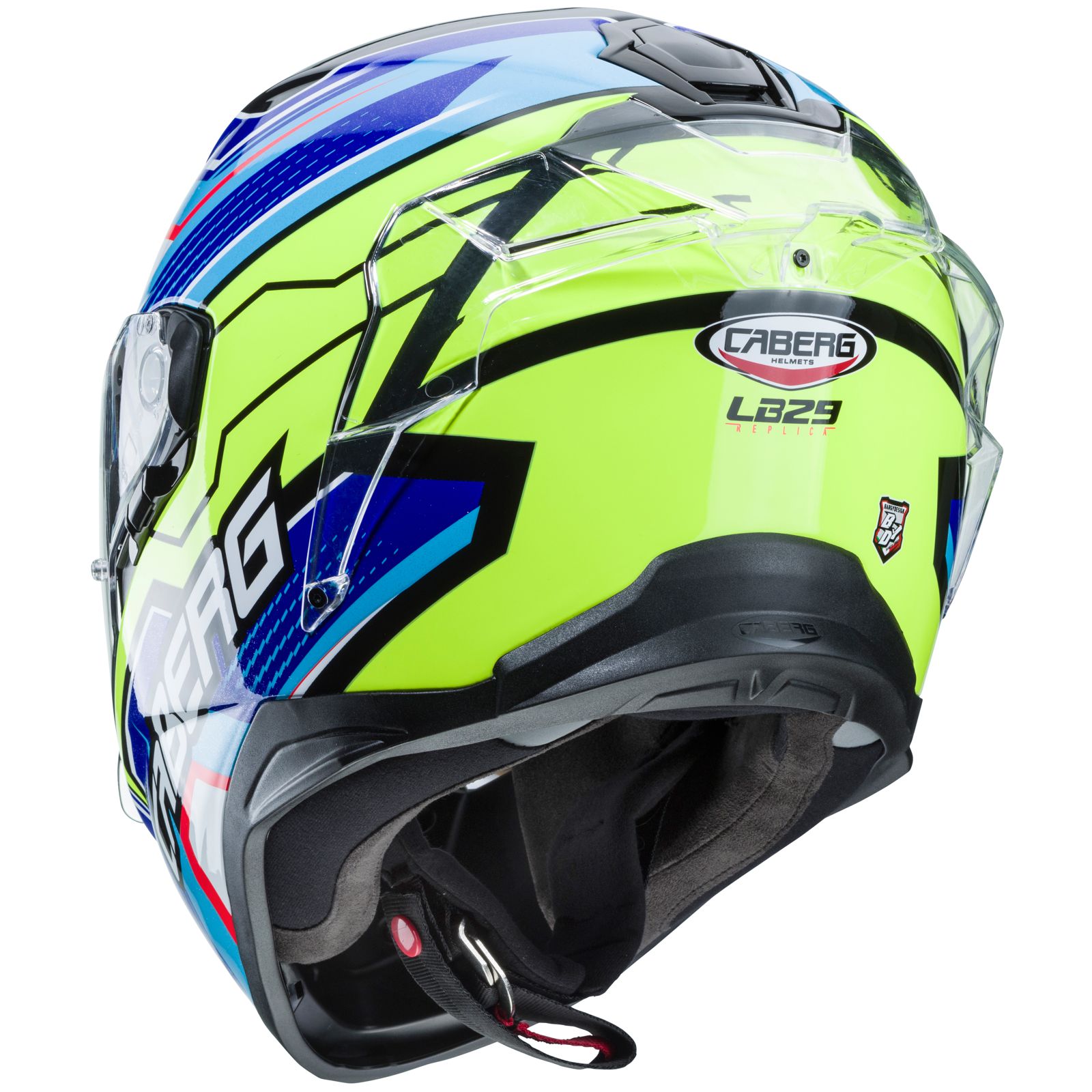 Casco Caberg Drift Evo LB29, negro/azul-amarillo