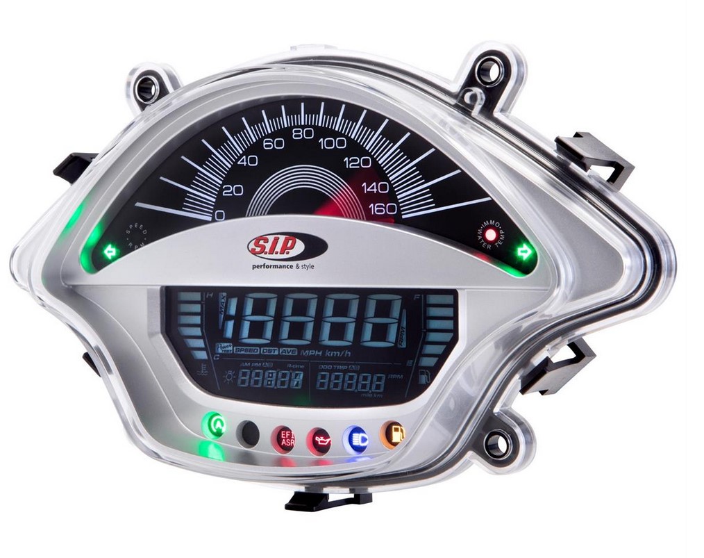 Cuentavueltas/cuentavueltas para Vespa GTS/GTS Super 300cc FL ('14-), plata