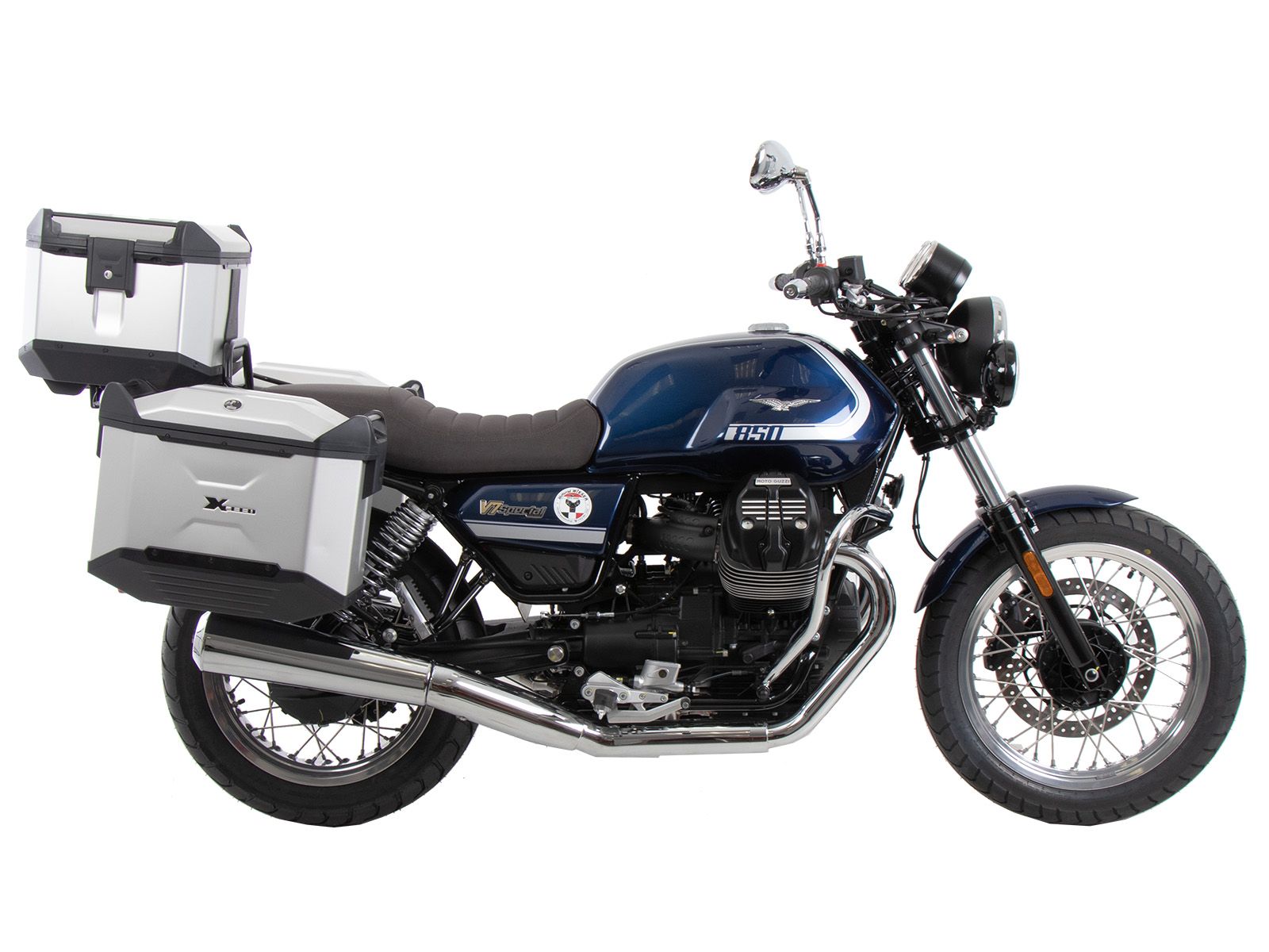 Portaequipajes negro para Moto Guzzi V7 Special/Stone/Centenario (21-24) Hepco & Becker