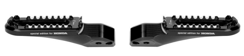 Juego de reposapiés Rizoma negro para pasajero para Honda CRF1000L Africa Twin (Bj.18-) Original Honda