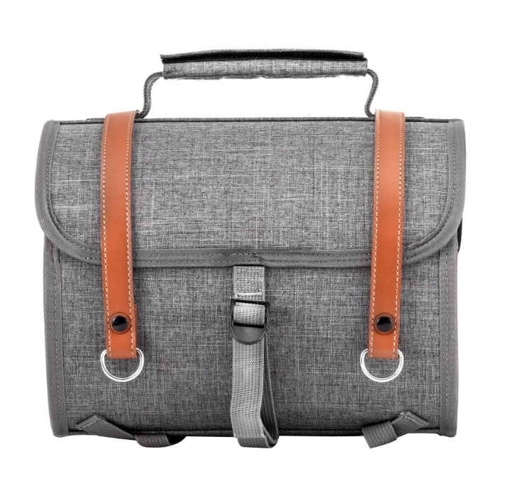 Bolsa "Classic" pequeña para Vespa, nailon, gris