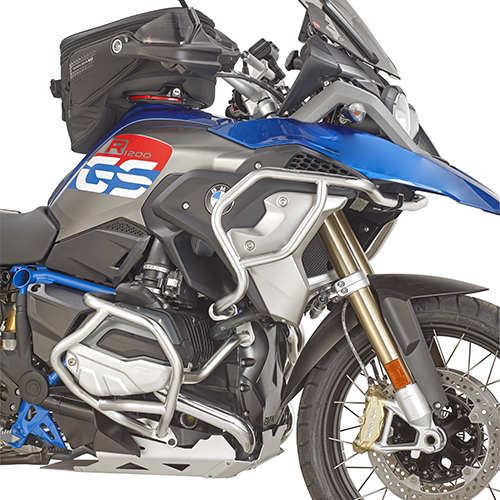 Barra de choque de acero inoxidable para la zona lateral superior para BMW R 1200 GS (Mi. 17-18) / R 1250 GS (Mi. 19)