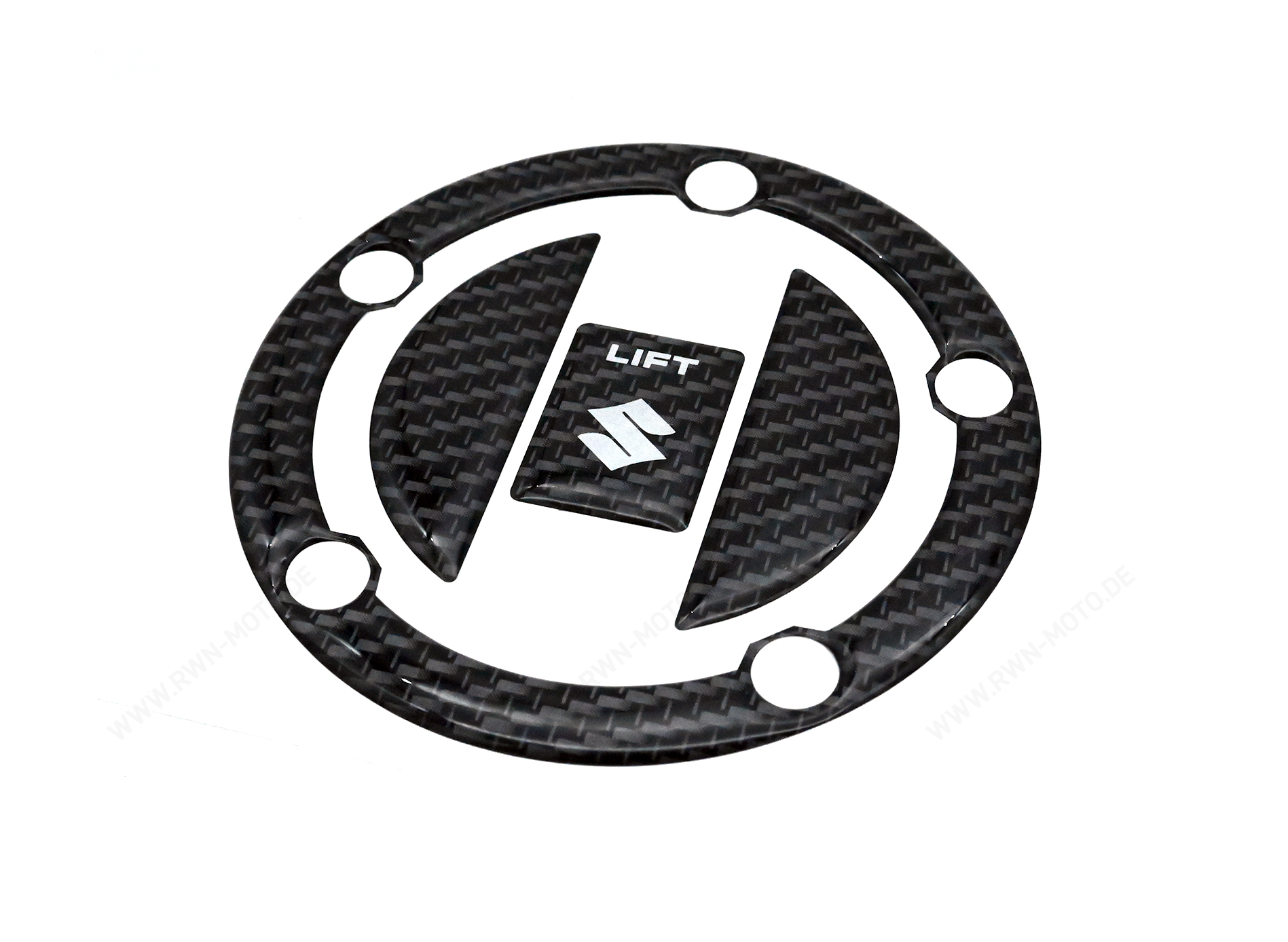 Protector del tapón de gasolina, aspecto de carbono para Suzuki GSX-R1000 BJ. 2005 - 2006/ 2007-2008/ 2009-2011/ 2012-2016