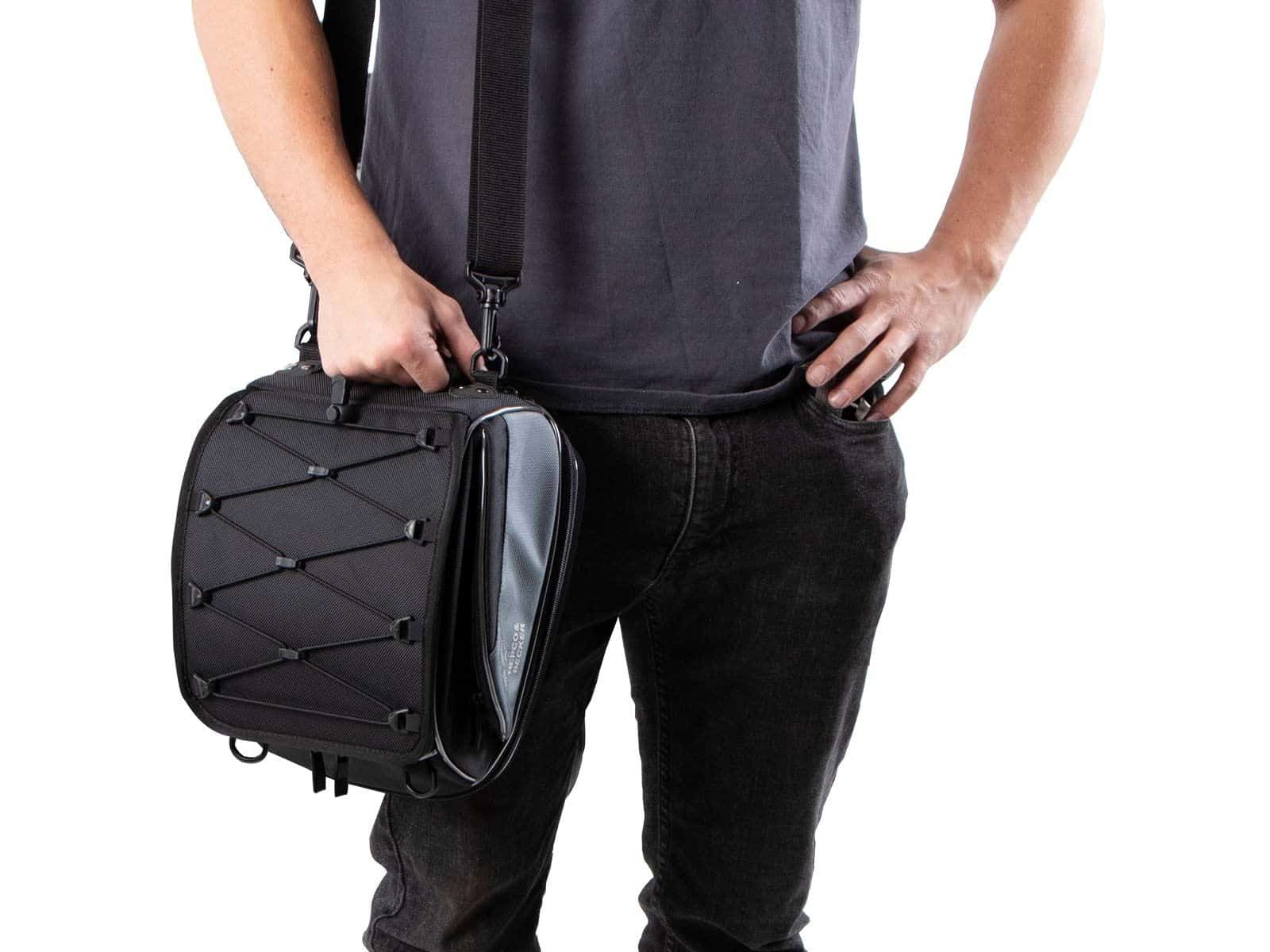 Bolsa trasera Street Basic negra para Sportracks y Smartraks Hepco & Becker
