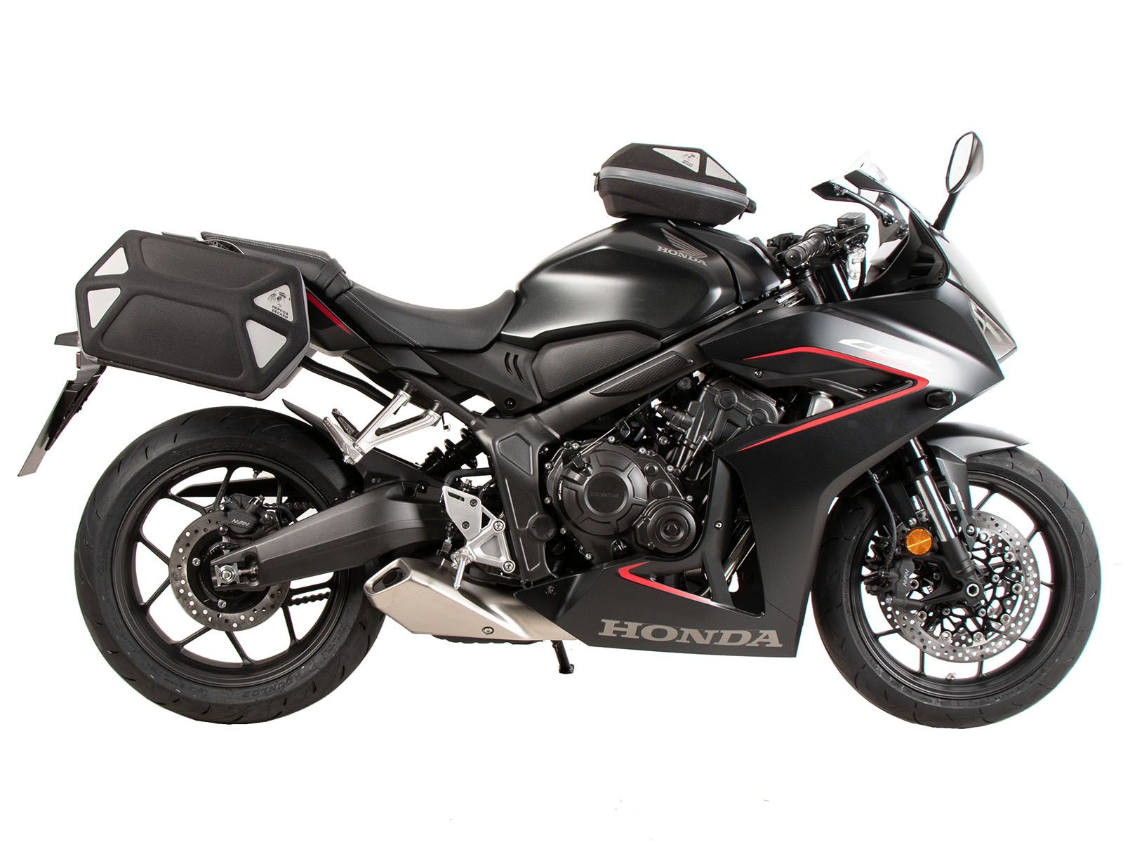 Soporte lateral C-Bow negro para Honda CBR 650 R / E-Clutch (24-) Hepco & Becker
