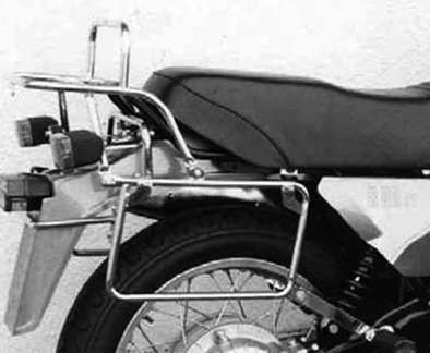 Portaequipajes superior tubular y portaequipajes lateral negro para BMW R 80 ST (82-84)