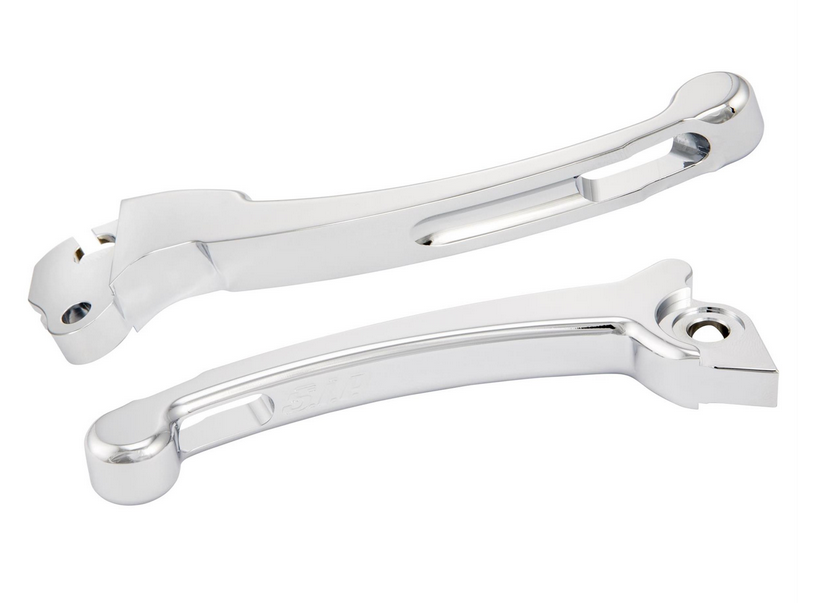 Juego palanca deportiva embrague/freno para Vespa PX 125-200ccm, HBZ Grimeca, derecha/izquierda, cromada