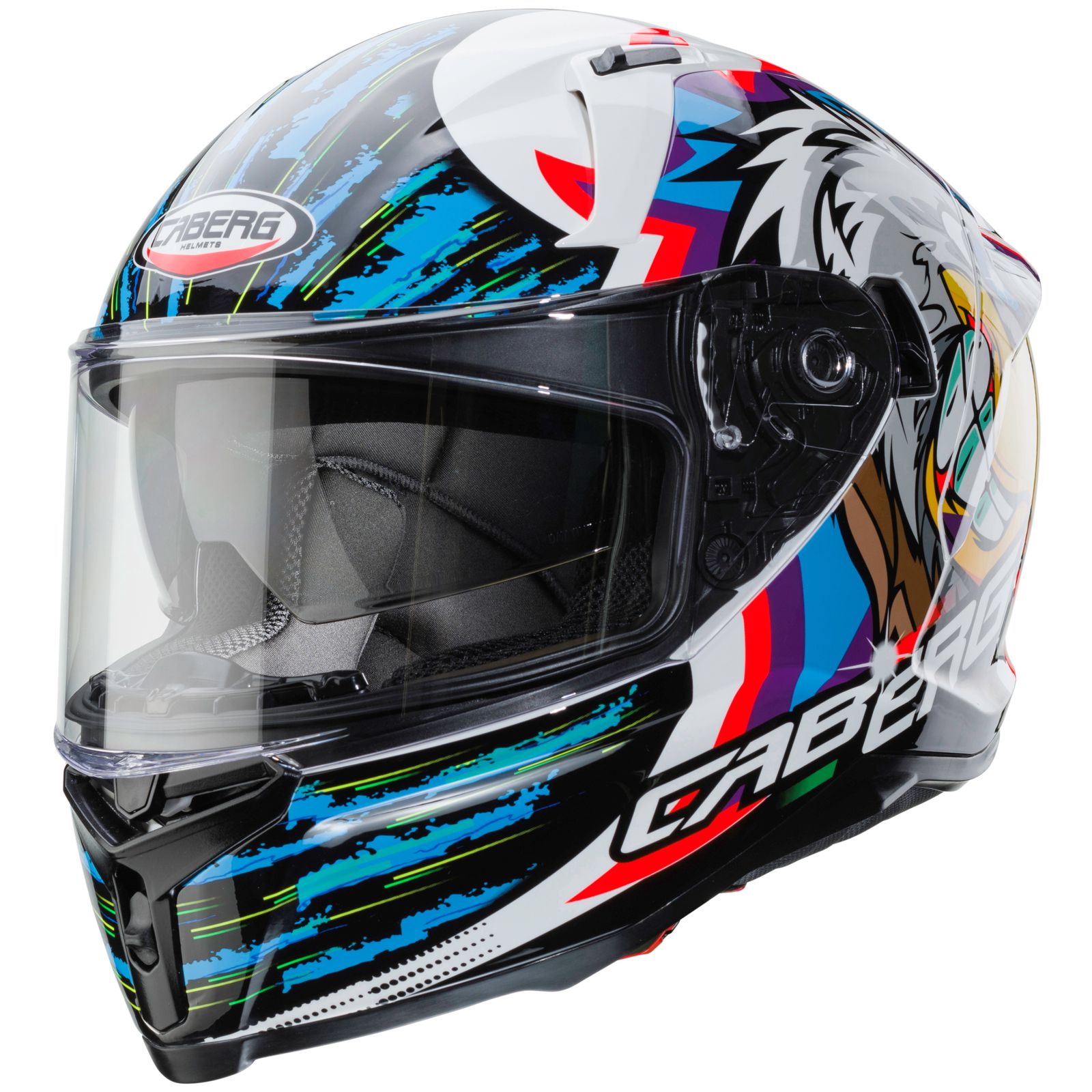 Casco Caberg Avalon Hawk, blanco/negro-azul