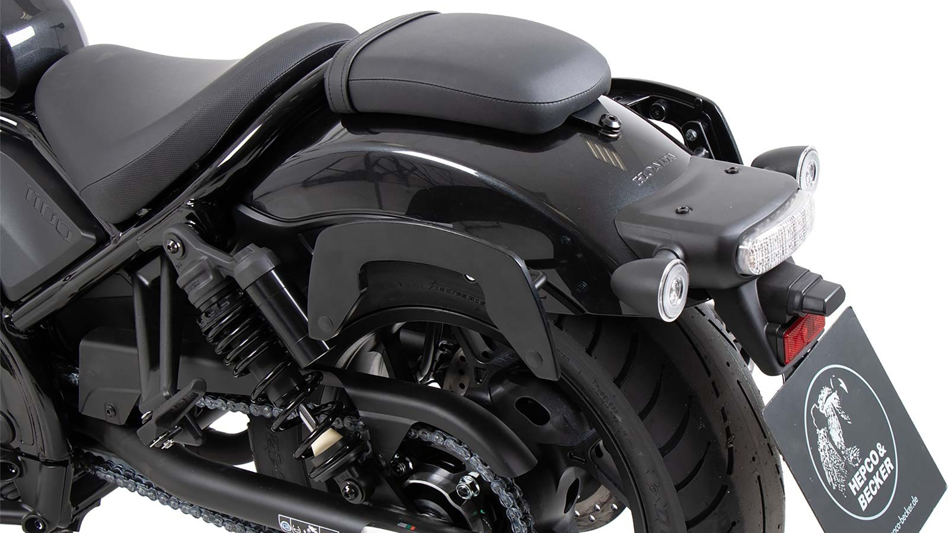 Soporte lateral C-Bow negro para Honda CMX 1100 Rebel /DCT (21-24) Hepco & Becker