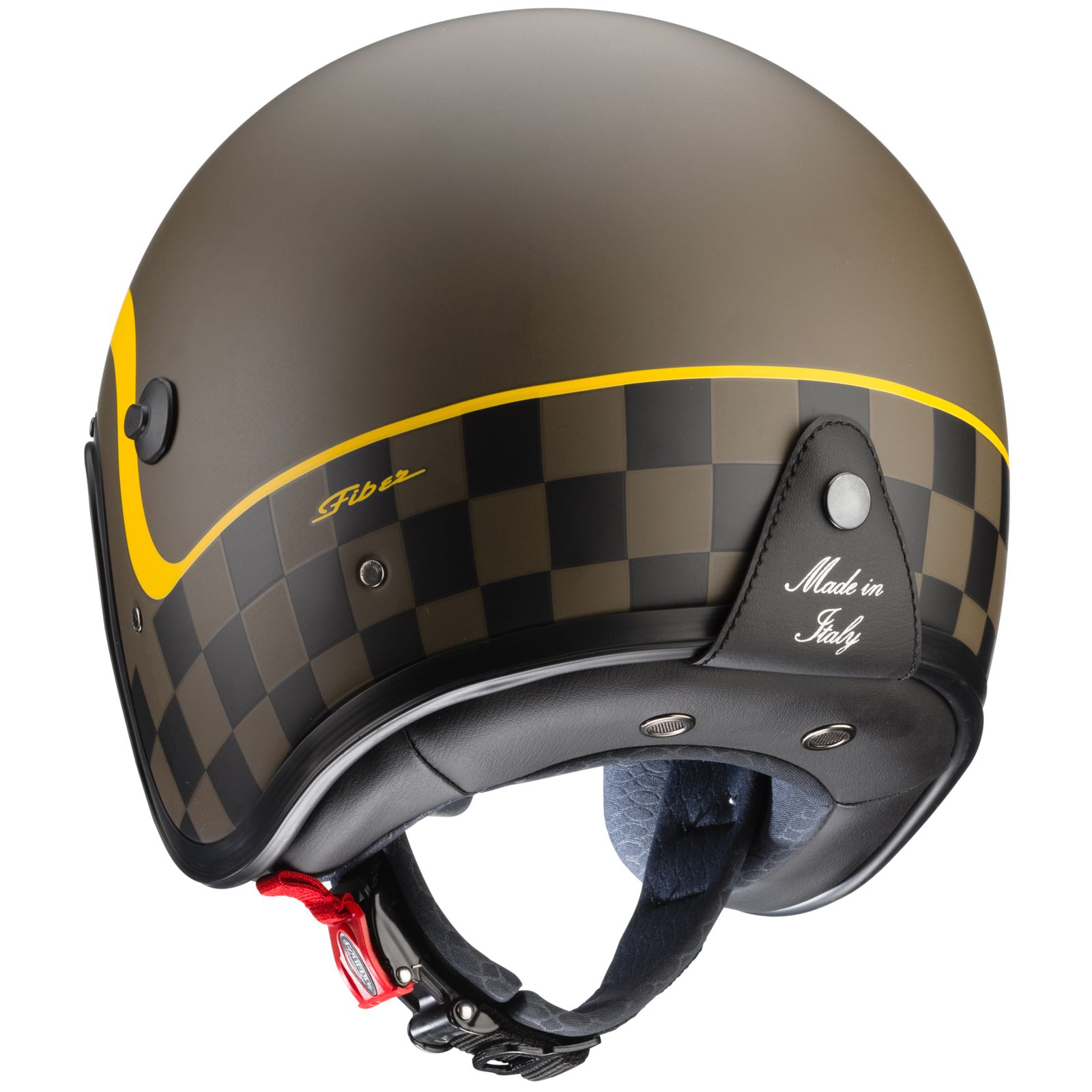 Casco Caberg Freeride Formula, marrón mate/amarillo mostaza