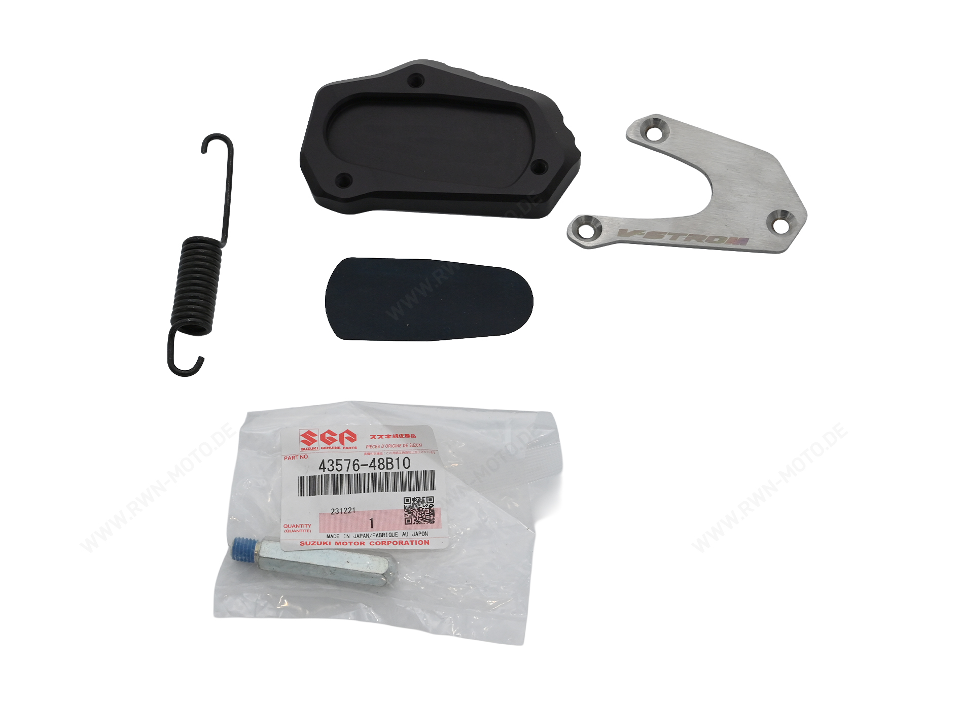 Extensión del caballete lateral para la Suzuki V-Strom 1050