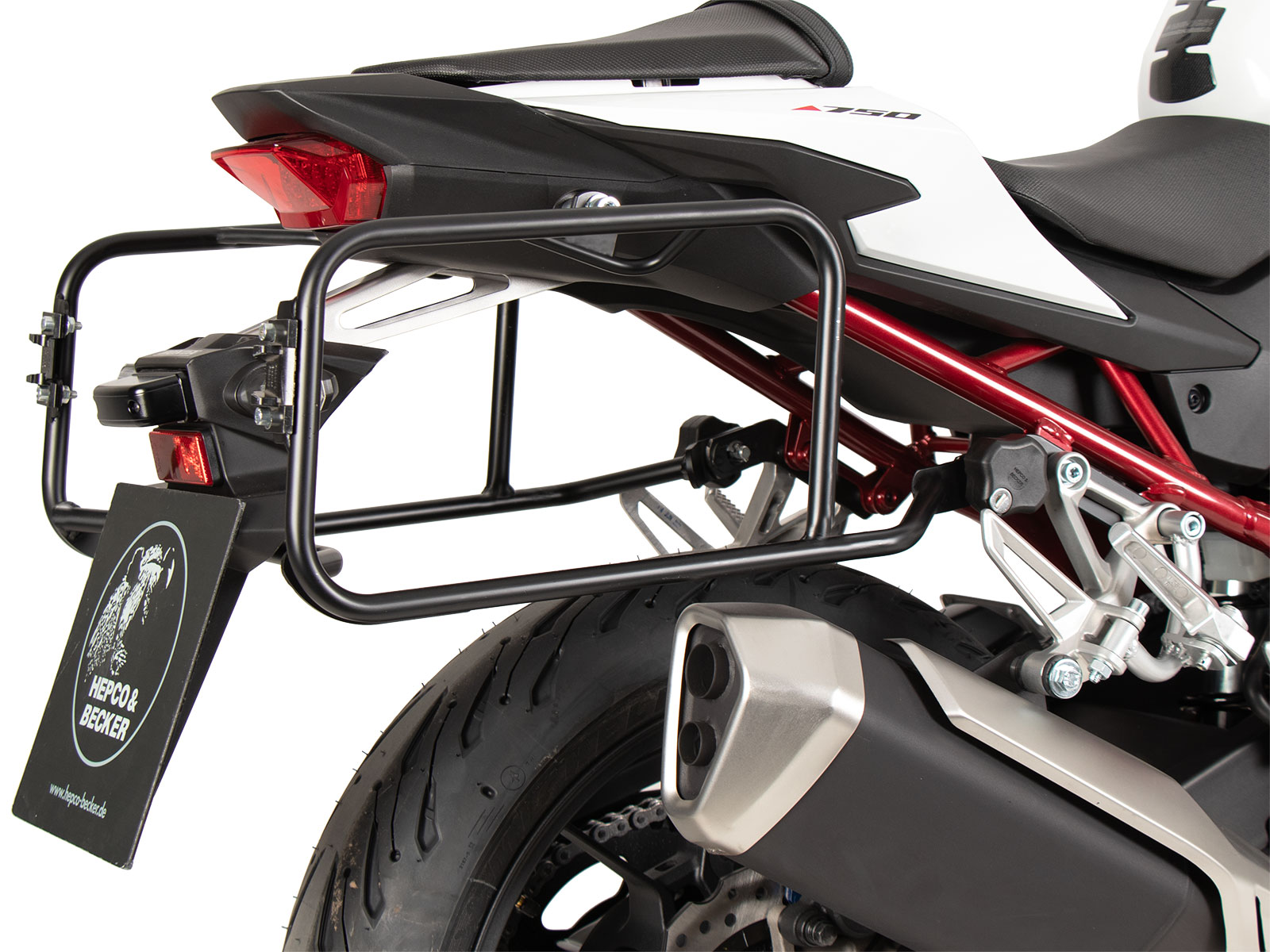 Portamaletas lateral Lock-it negro para Honda CB 750 Hornet (23-) Hepco & Becker