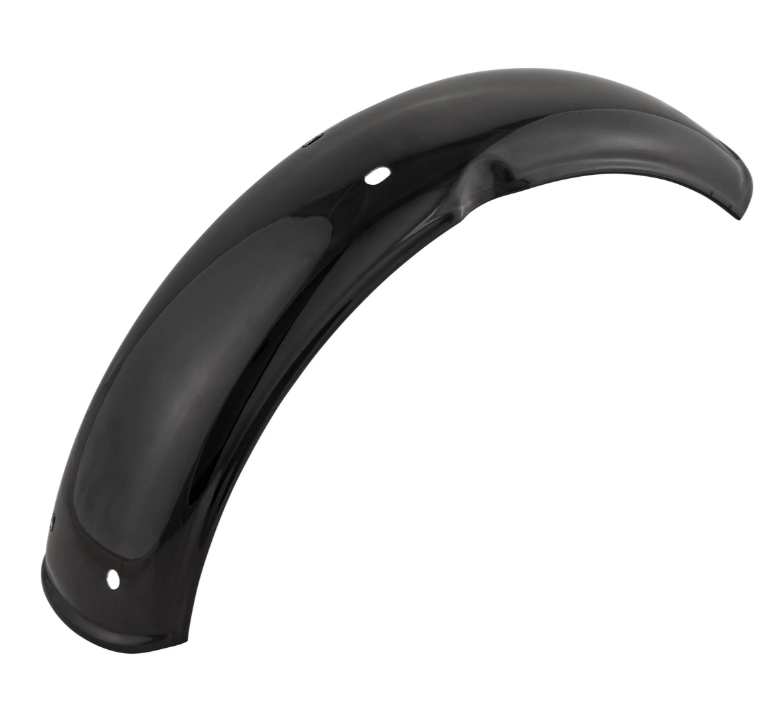 Guardabarros 2.0 Garelli sin soporte para Vespa PX 80-200cc, metal negro brillante