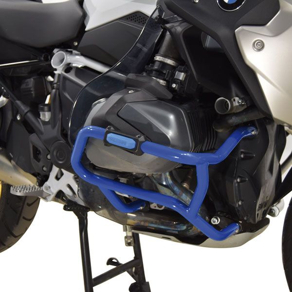 Barra protectora inferior para BMW R 1250 GS, acero, azul
