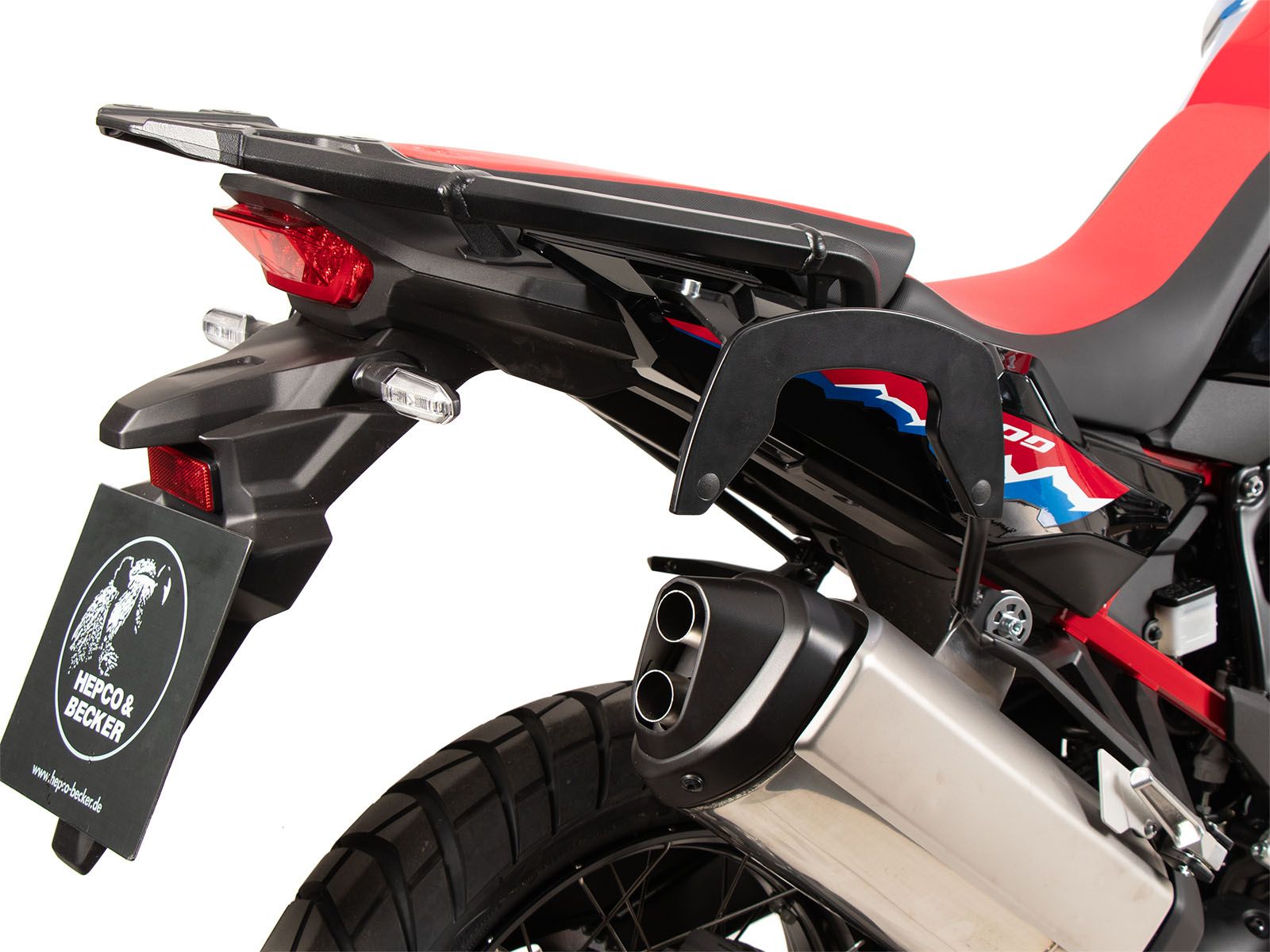 Soporte lateral C-Bow negro para Honda CRF 1100 Africa Twin Adventure Sports (24-) Hepco & Becker