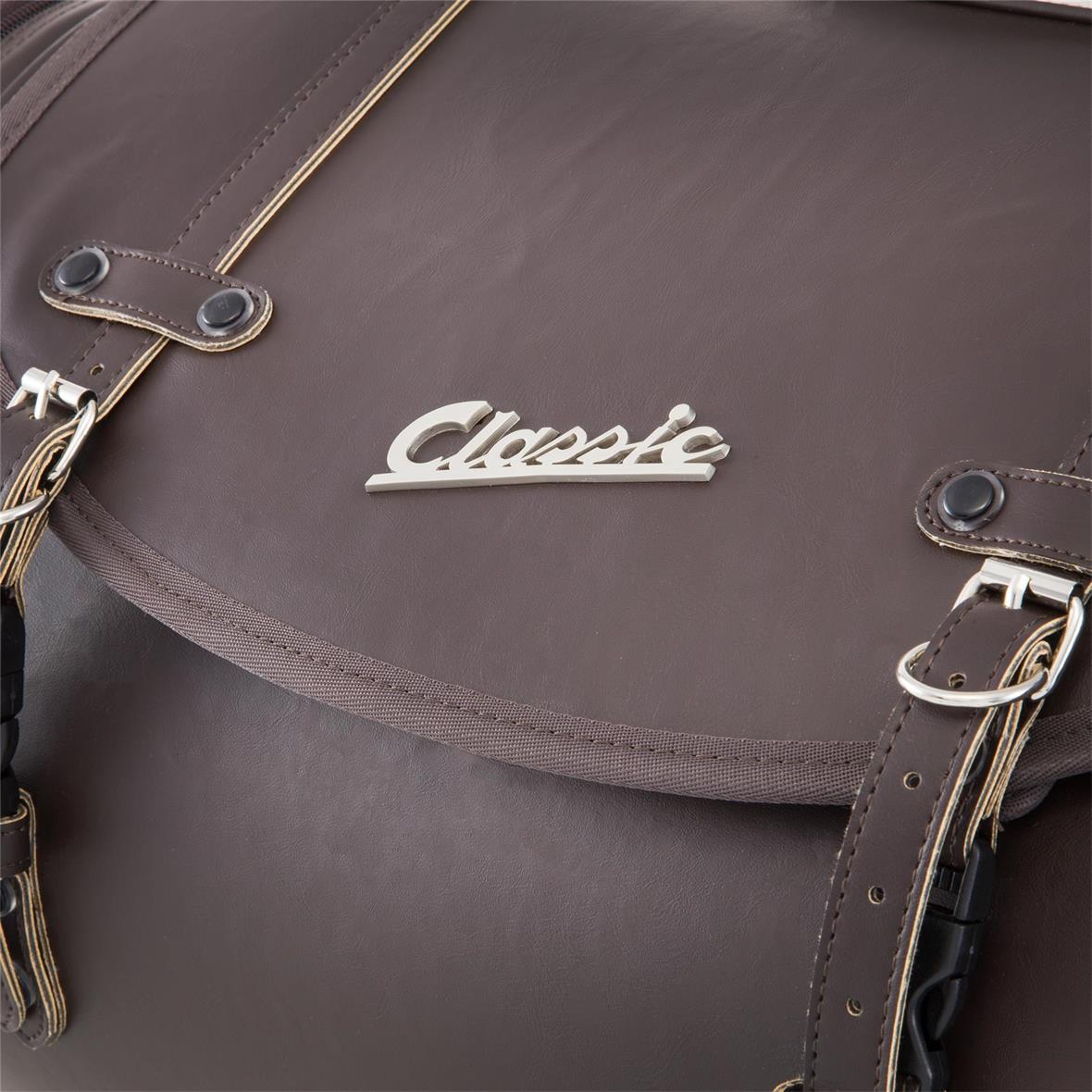 Bolsa grande "Classic" para portaequipajes de Vespa - marrón oscuro, polipiel