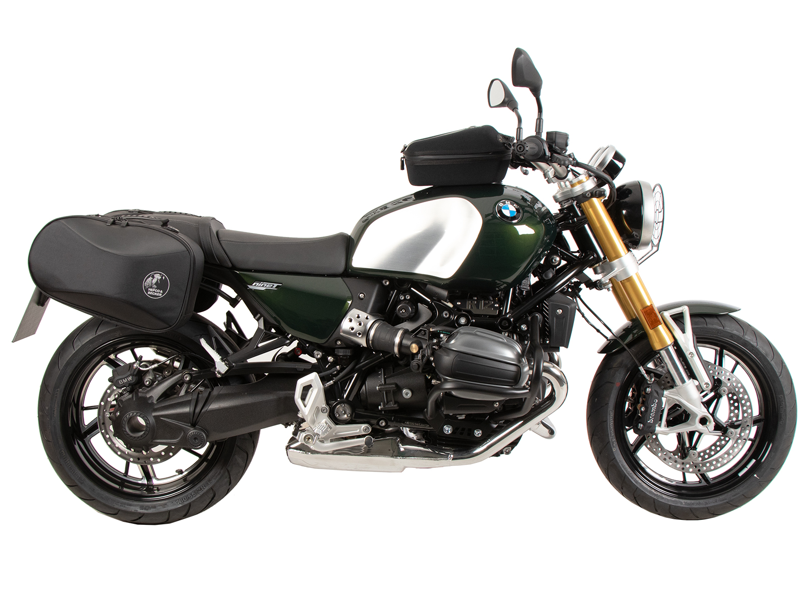 Soporte lateral C-Bow negro para BMW R 12 S (25-) Hepco & Becker
