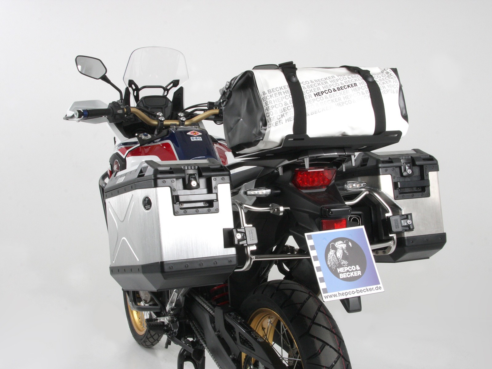 Extensión portaequipajes negro para Honda CRF 1000 Africa Twin (18-19) Hepco & Becker