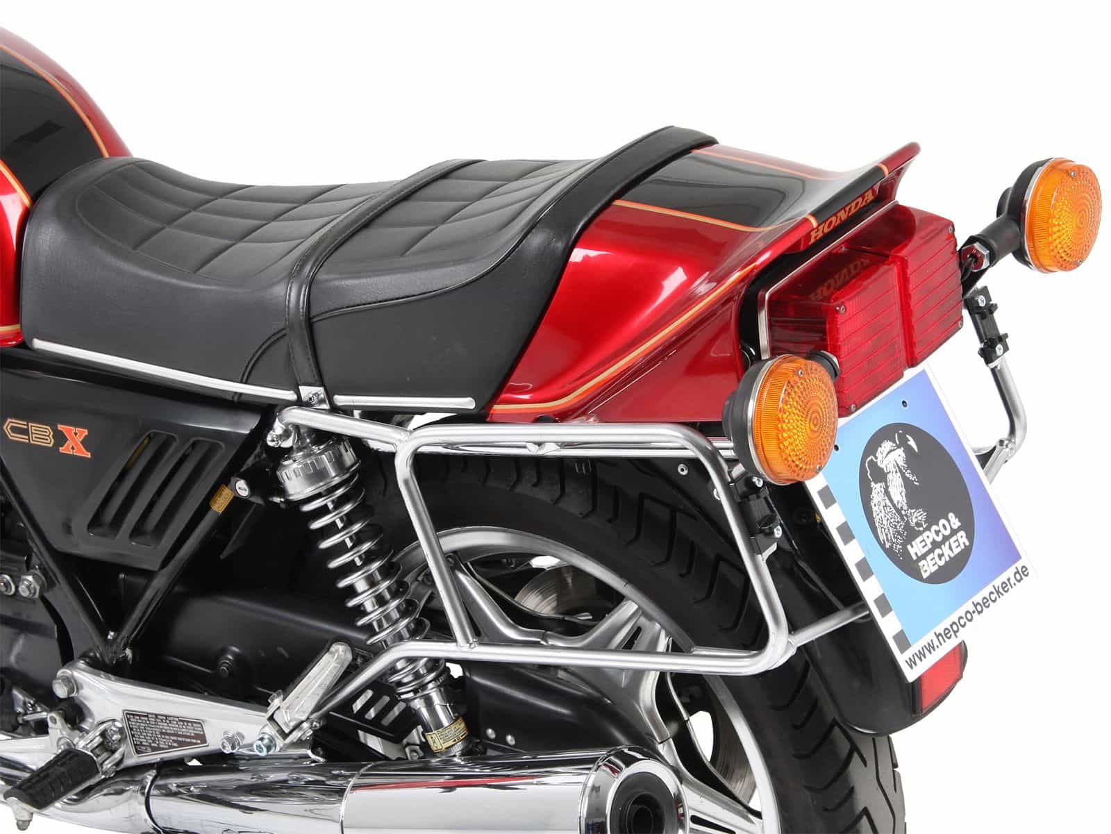 Portamaletas lateral atornillado cromado para Honda CBX 1000 (78-80) Hepco & Becker