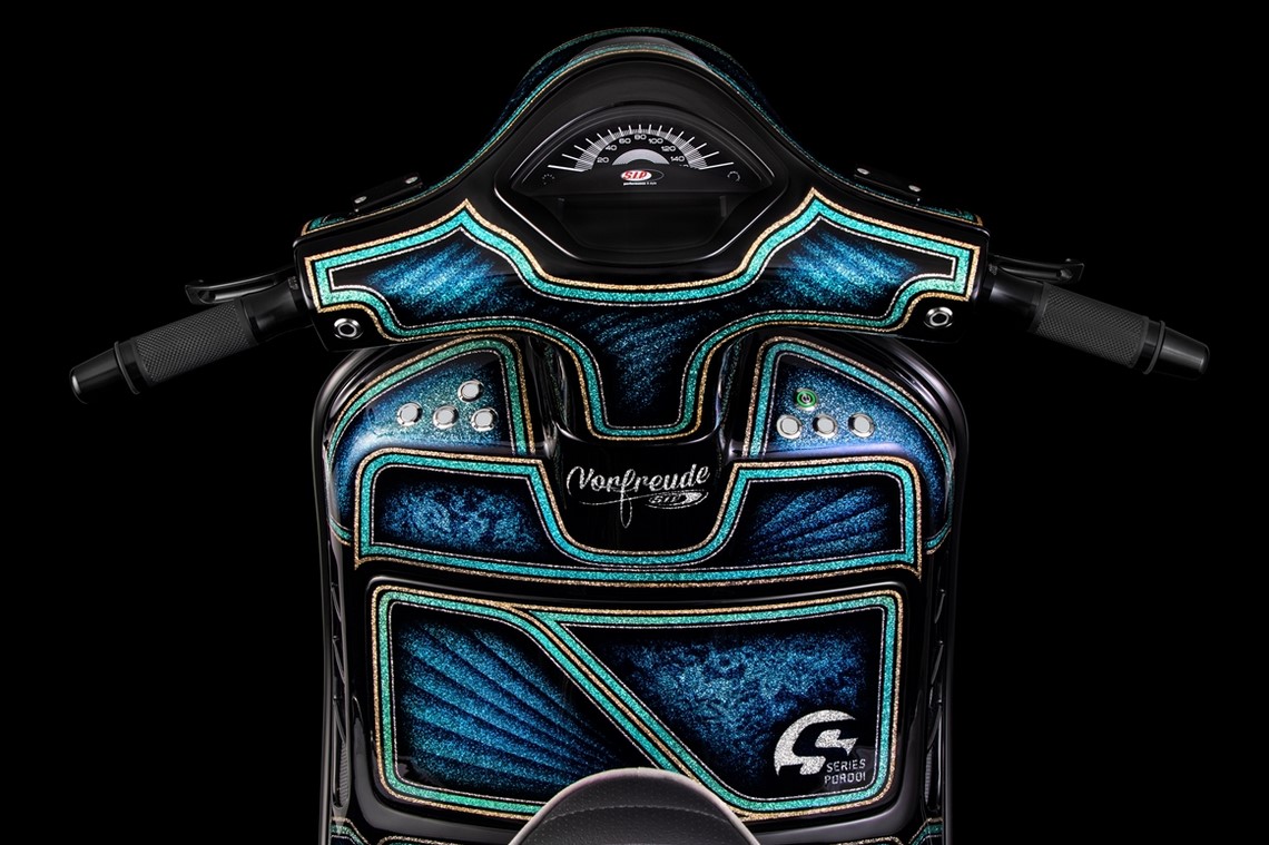 Cuentavueltas/cuentakilómetros para Vespa GTS/GTS Super 300cc FL ('14-), negro