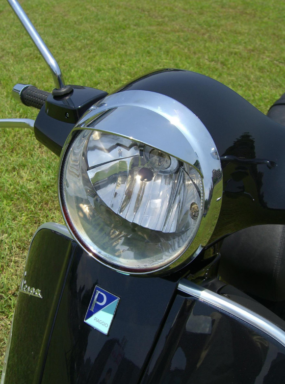 Aro de lámpara con tulipa para Vespa LX 50-150ccm, cromado