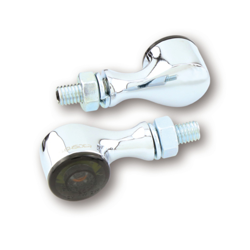 HIGHSIDER pro Apollo Classic Piloto trasero LED, luz de freno, intermitente cromado/tintado 3en1, homologado E (par)