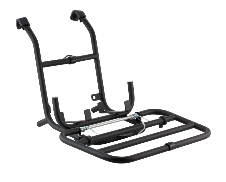 Portaequipajes delantero para Vespa PX 80-200cc, plegable, negro