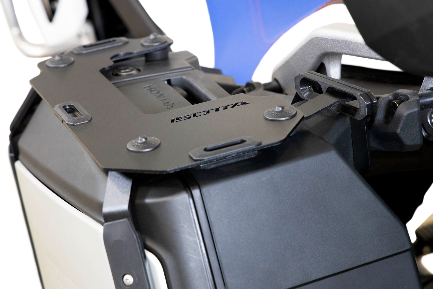 Portaequipajes para maletas laterales Honda XL 750 Transalp /NT 1100 /ADV 750 /NC 750 X, aluminio, negro