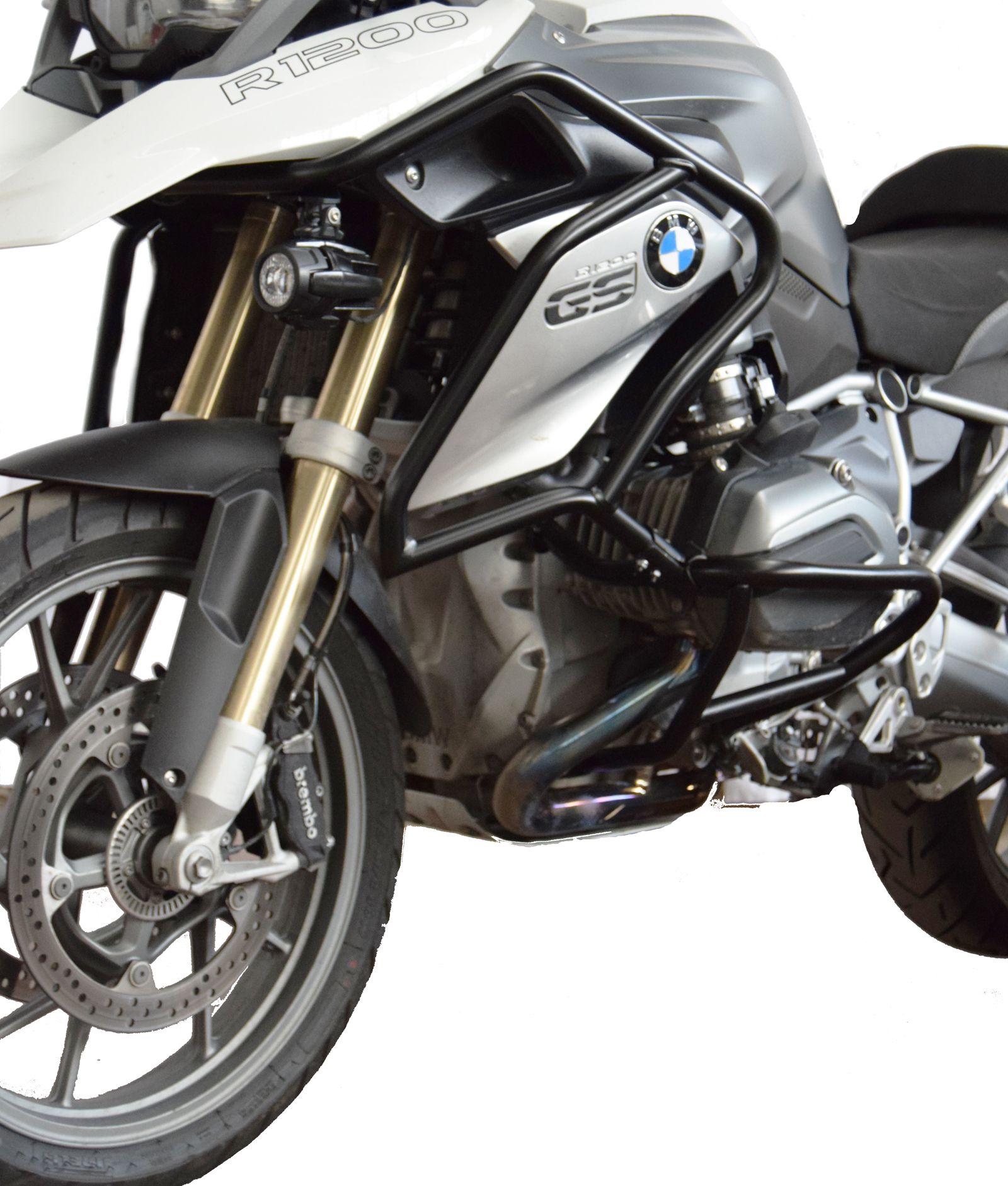 Barra protectora superior para BMW R 1200 GS LC (13-16), par, negro