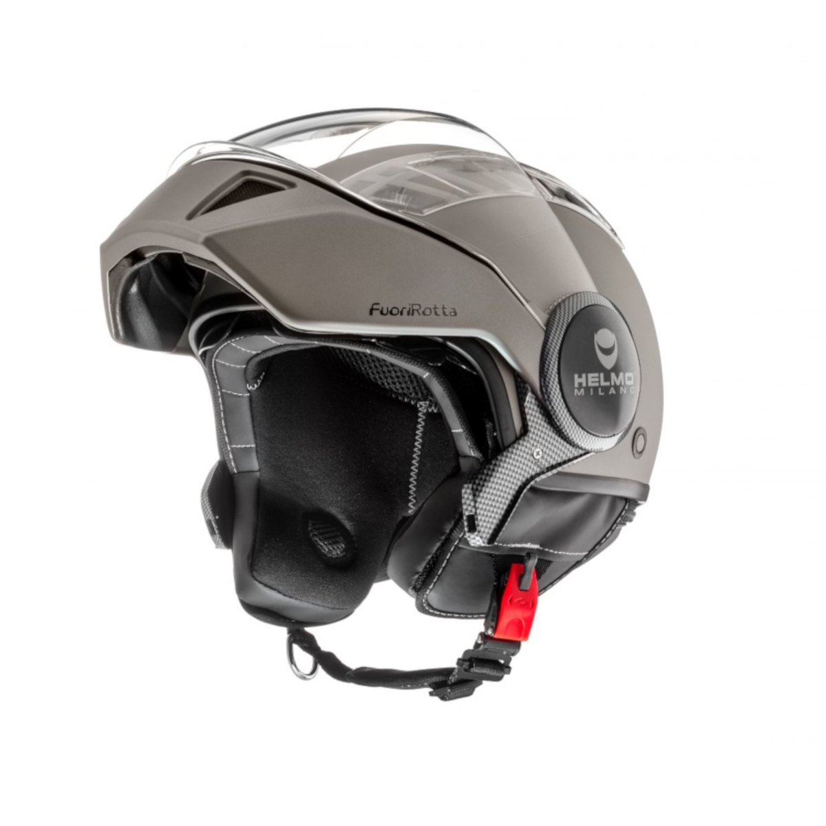 Casco Helmo Milano Full jet, FuoriRotta, antracita, mate