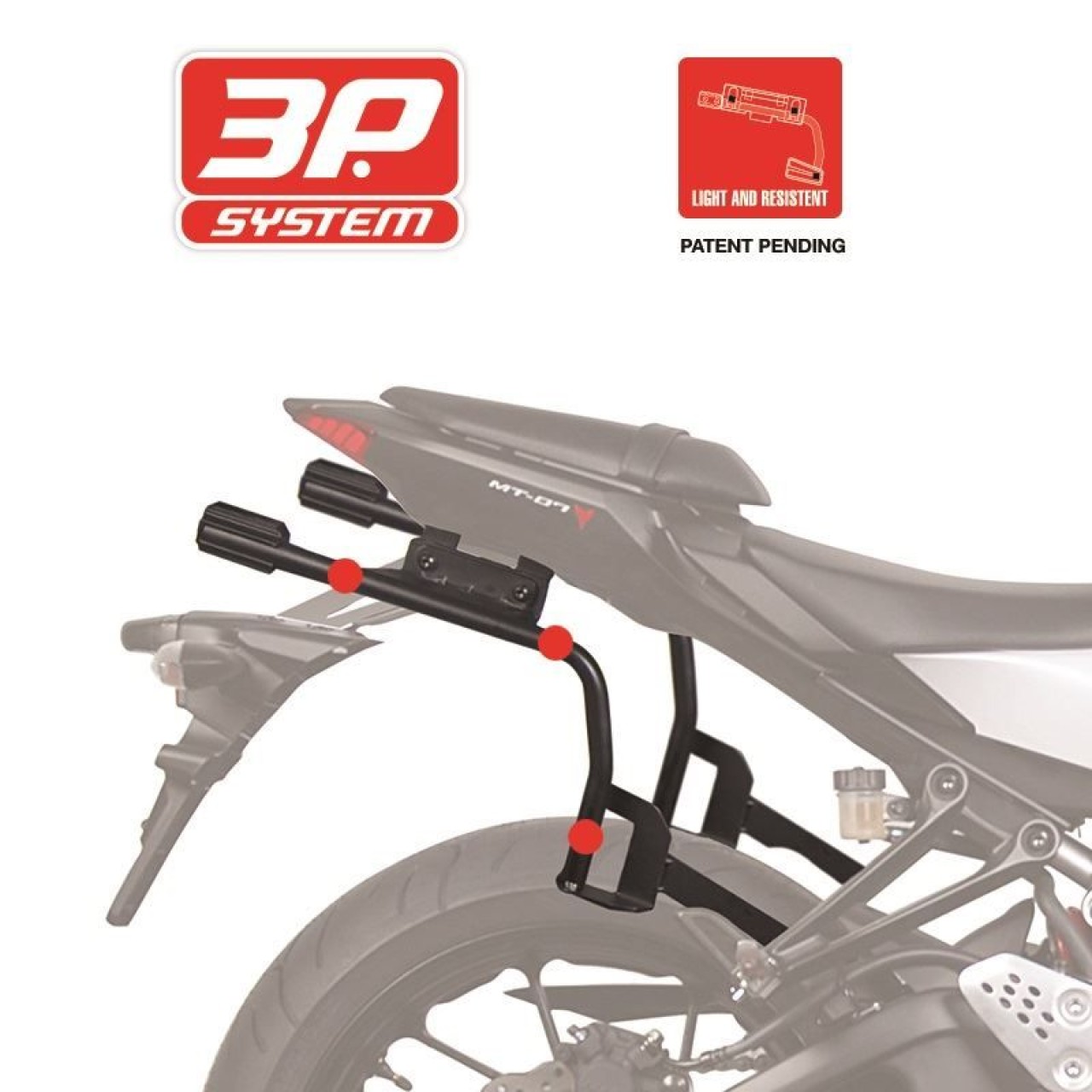 Portaequipajes laterales Shad Sistema 3P, pintado en negro, para BMW G 310 R / GS (17-25)