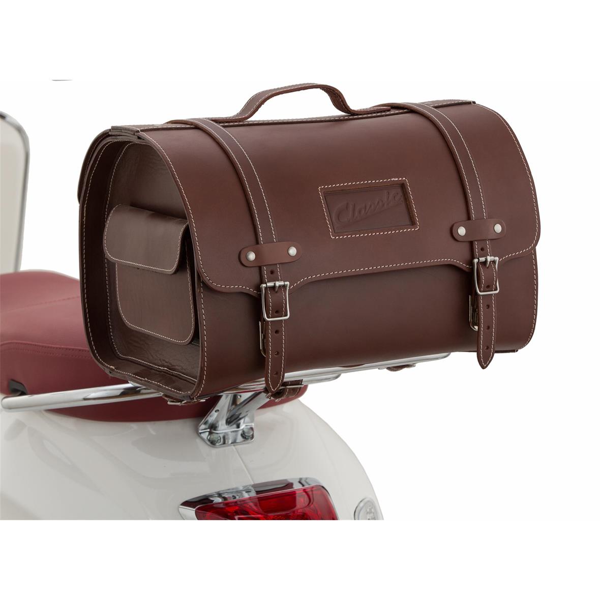 Funda de cuero "Classic" para Vespa - marrón