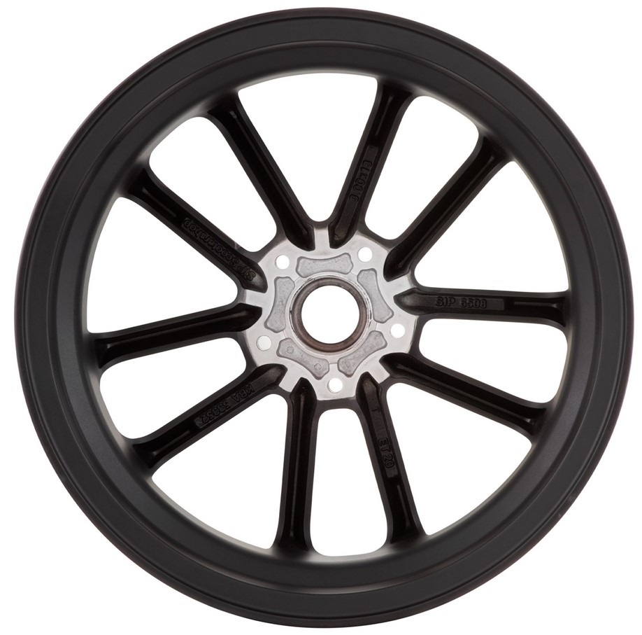 Llanta delantera/trasera 13" para Vespa GTS/GTS Super/GTV/GT 60/GT/GT L 125-300ccm, negro mate/rojo